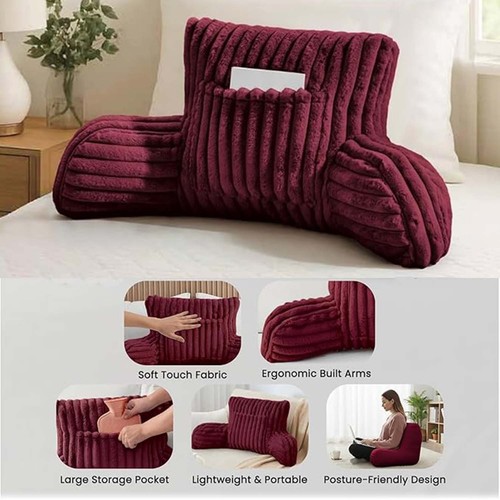 Faux fur backrest reading - fur,