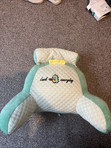 Green reading pillow back - green,
