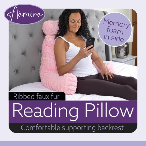 Pink reading pillow shredded - pink,